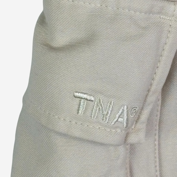 Aritzia TNA Supply Cargo Pants 8 Mid-Rise Adjustable Cotton Multi Pockets Beige - Picture 8 of 14